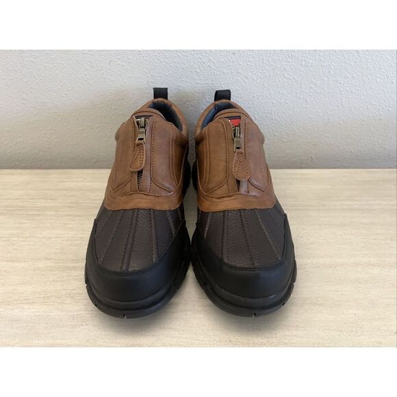 Tommy Hilfiger Men Sz 12 Ignite Shooties Natural/Black Zip Water Resistant SIB - Picture 10 of 11